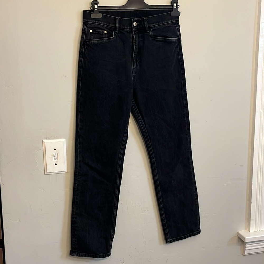 Wandler size 28 black straight leg jeans
